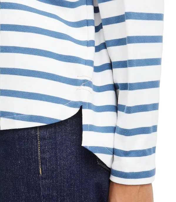 b.young women's striped sweater Byramsi 20814422 200450 white-blue
