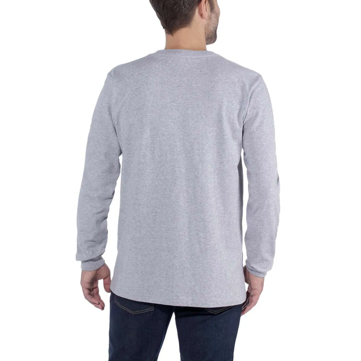 Carhartt&#x20;104107&#x20;l&#x2F;s&#x20;Signature&#x20;Graphic&#x20;T-Shirt&#x20;-&#x20;Heather&#x20;Grey