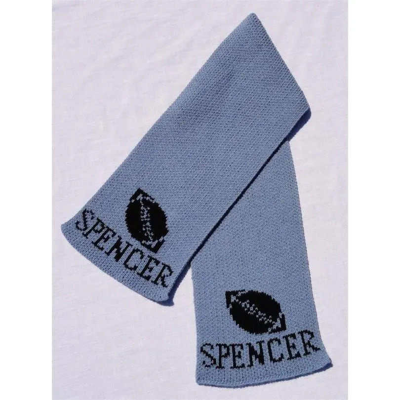 Football Personalized Knit Scarf