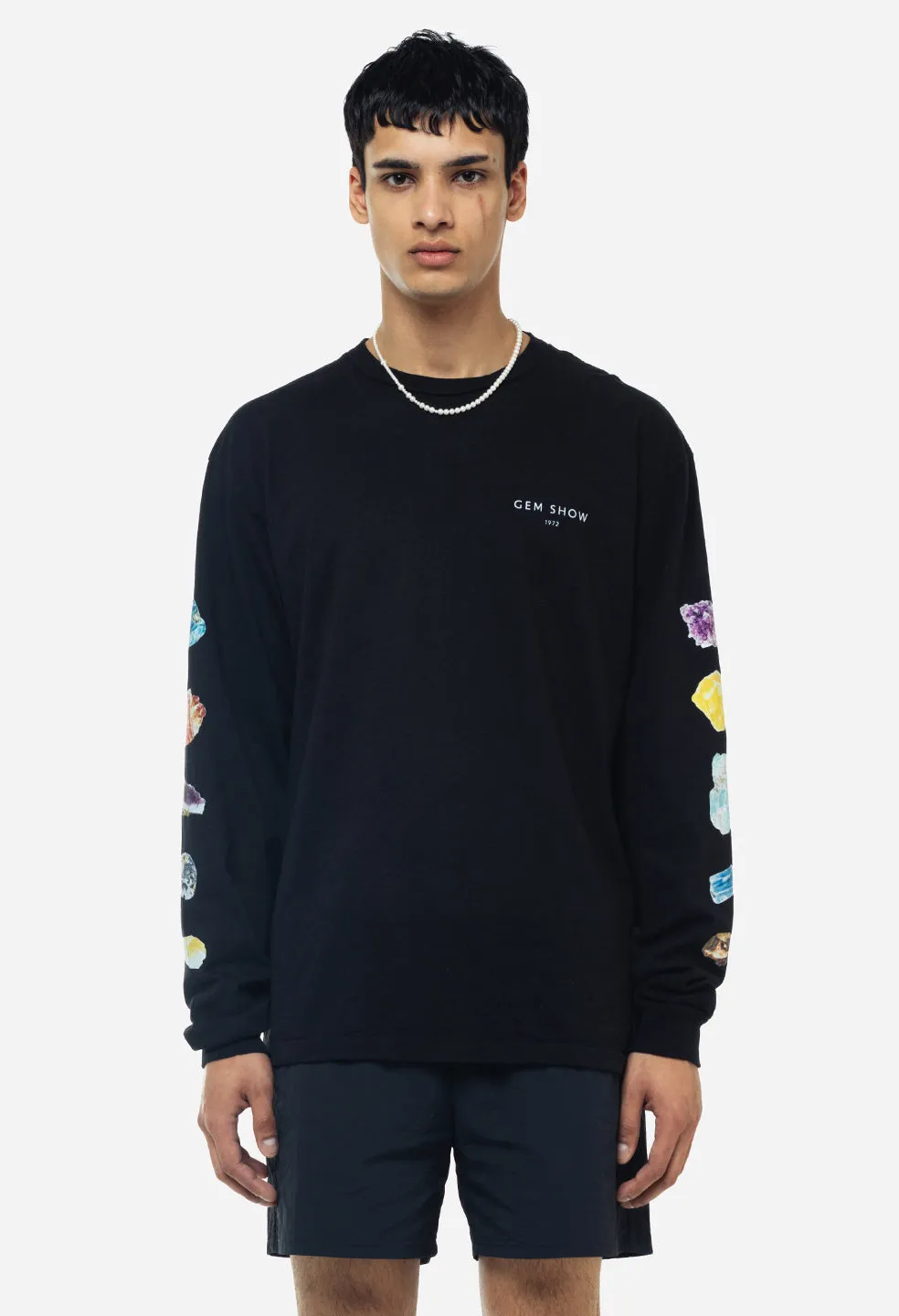 Gem Show Ls University Tee / Black