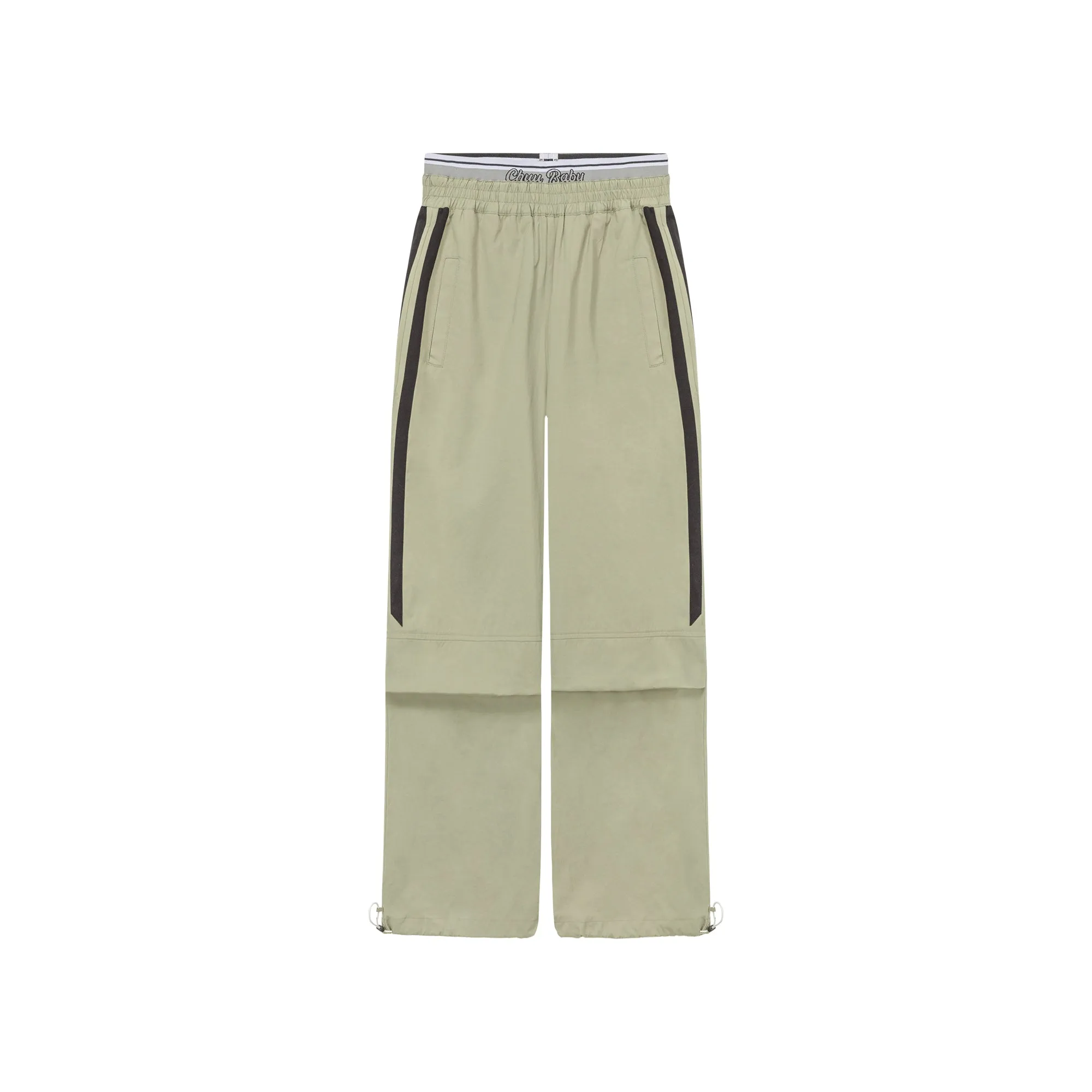 Logo Banding Wide Casual Pants
