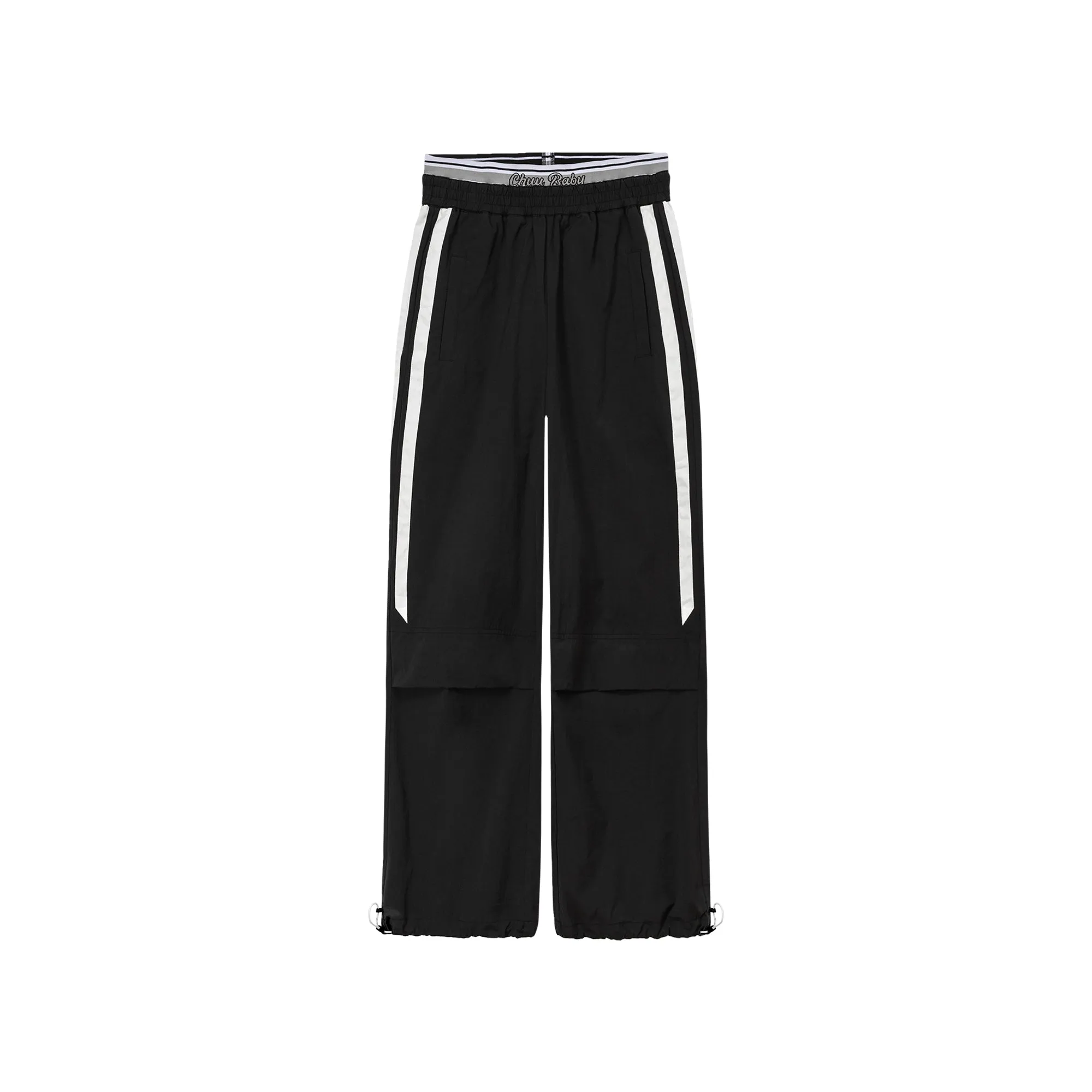 Logo Banding Wide Casual Pants