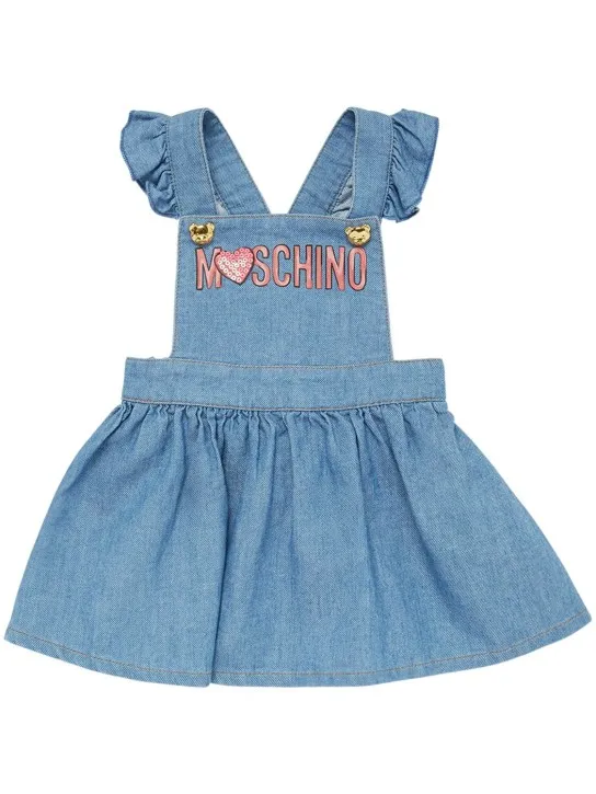 Moschino   Cotton jersey t-shirt &amp; chambray dress 