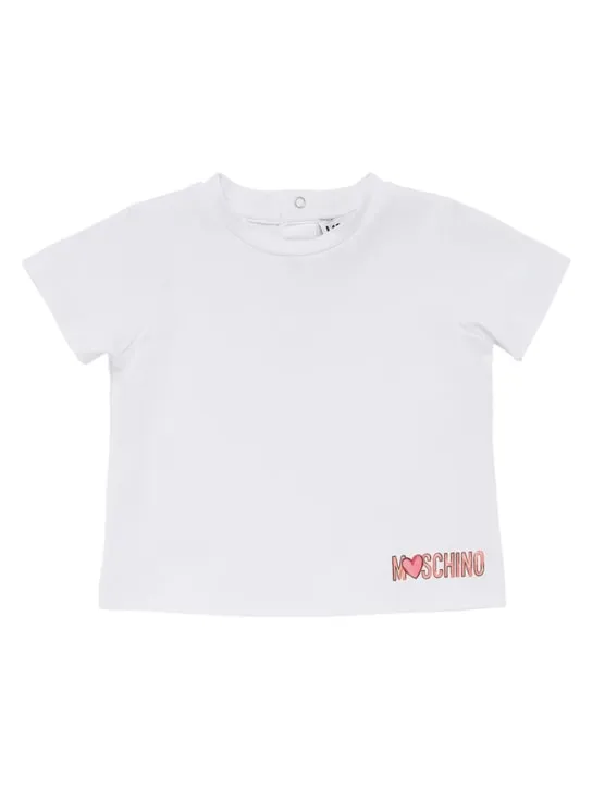 Moschino   Cotton jersey t-shirt &amp; chambray dress 
