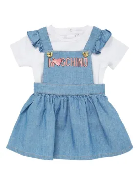 Moschino   Cotton jersey t-shirt &amp; chambray dress 