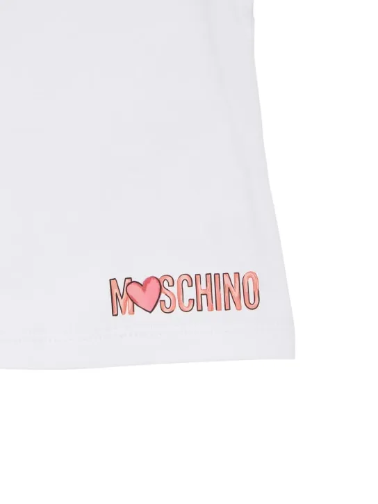 Moschino   Cotton jersey t-shirt &amp; chambray dress 