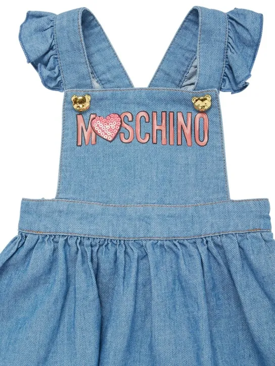 Moschino   Cotton jersey t-shirt &amp; chambray dress 