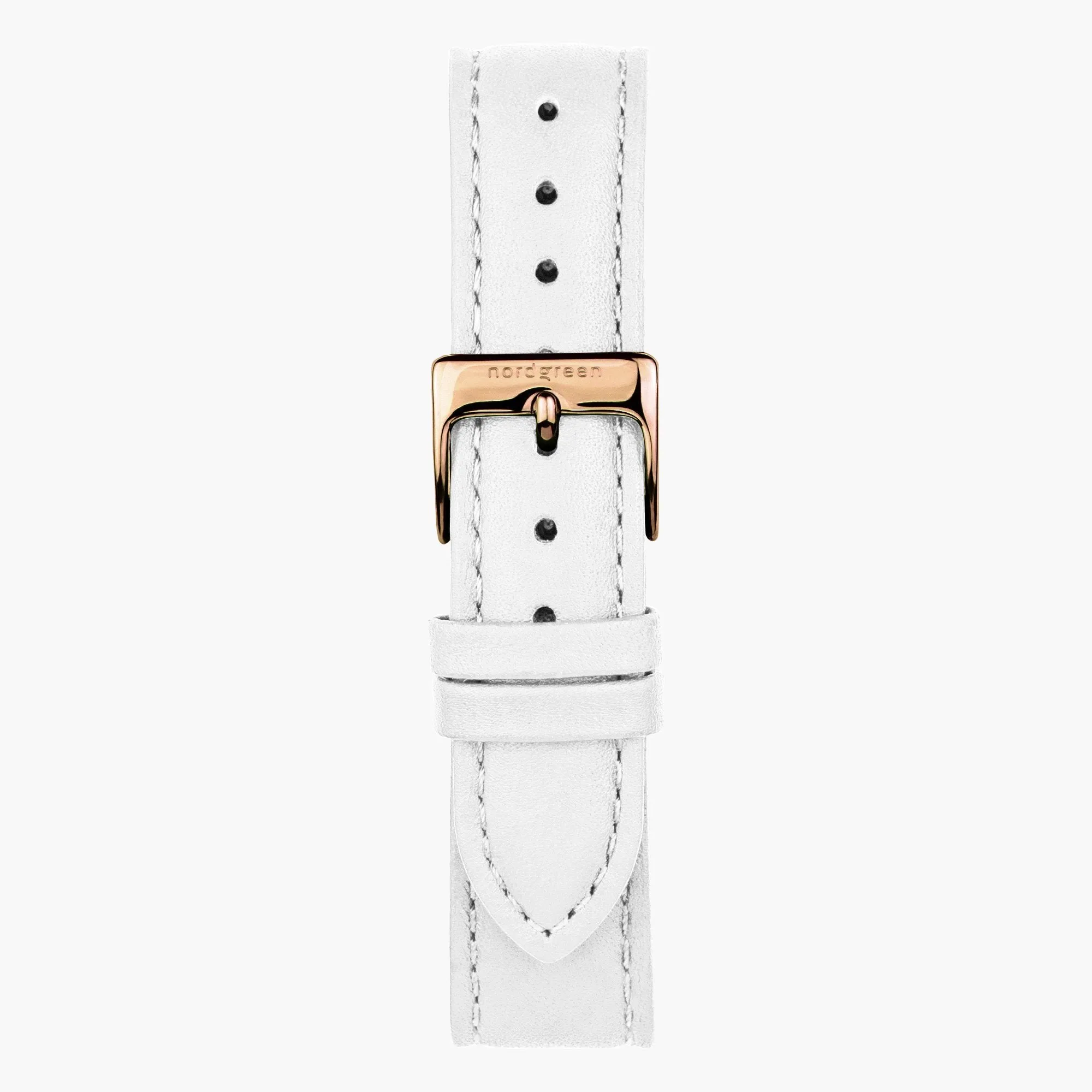 Native | Navy Dial - White Leather