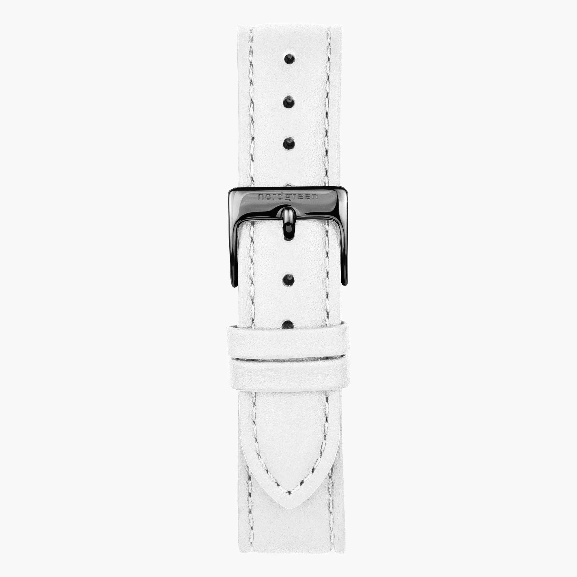 Native | Navy Dial - White Leather