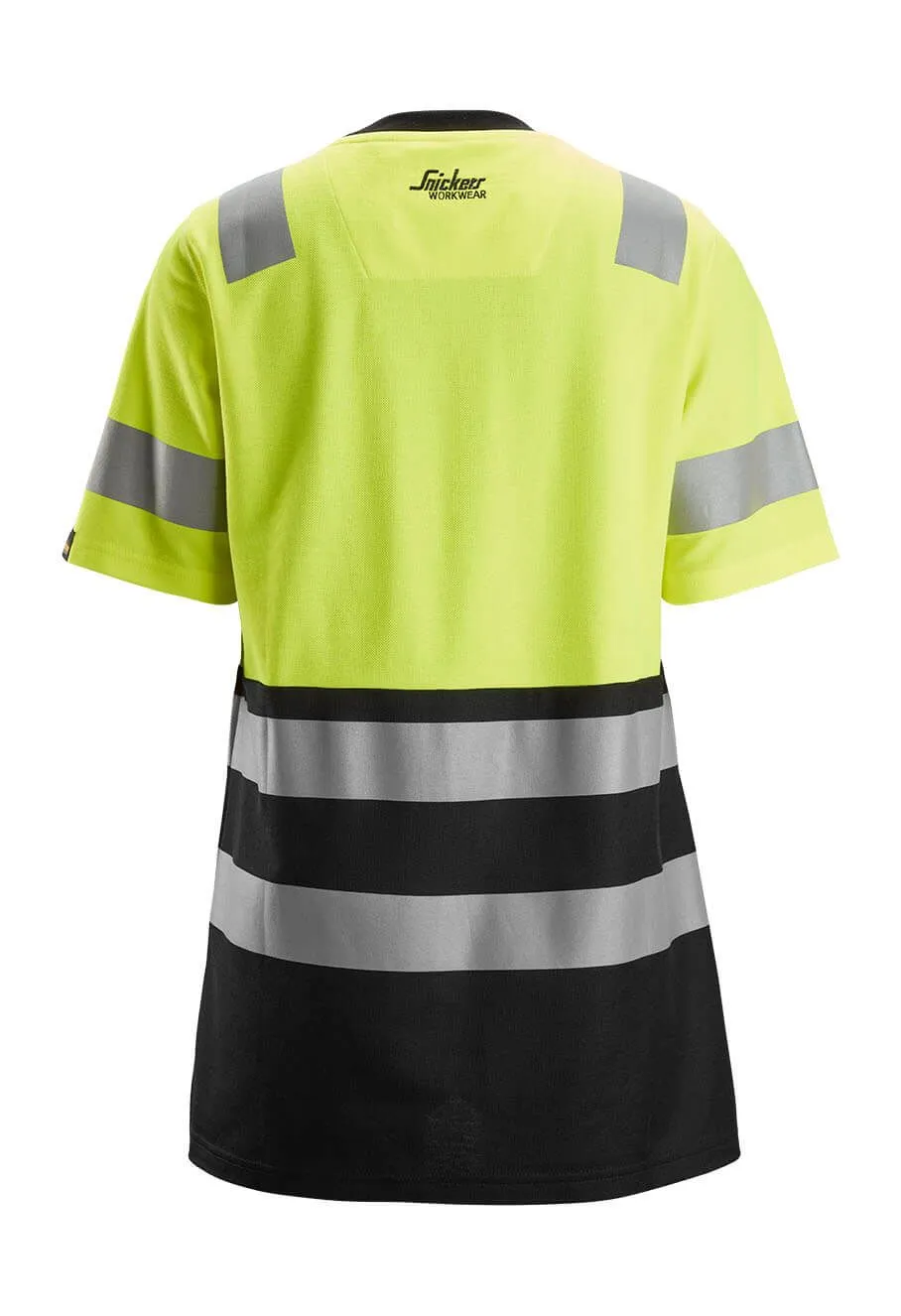 Snickers&#x20;High-Vis&#x20;Work&#x20;T-shirt&#x20;Class&#x20;1&#x20;Women&#x20;2573&#x20;-&#x20;Yellow