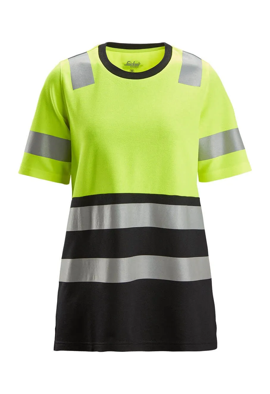Snickers&#x20;High-Vis&#x20;Work&#x20;T-shirt&#x20;Class&#x20;1&#x20;Women&#x20;2573&#x20;-&#x20;Yellow