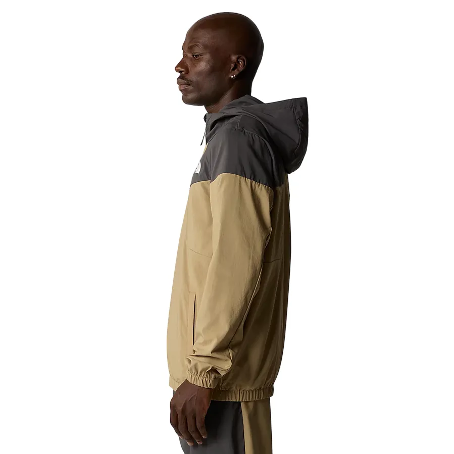 The North Face men's hooded windbreaker Track NF0A87J2WQO sand-anthracite