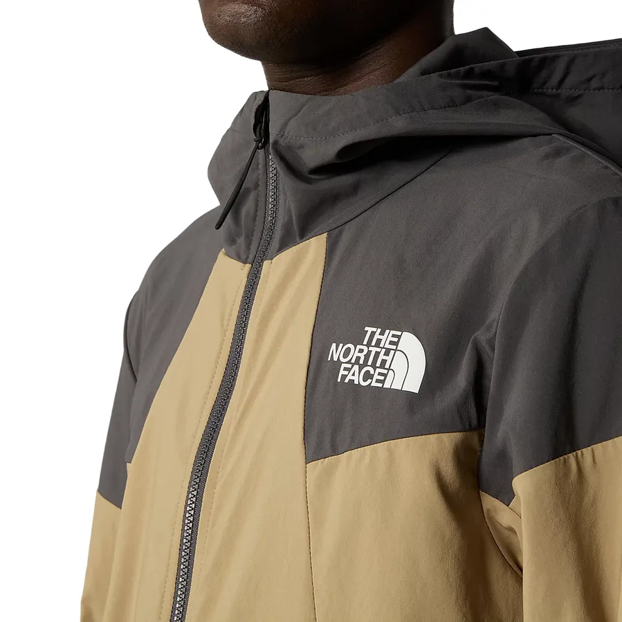 The North Face men's hooded windbreaker Track NF0A87J2WQO sand-anthracite