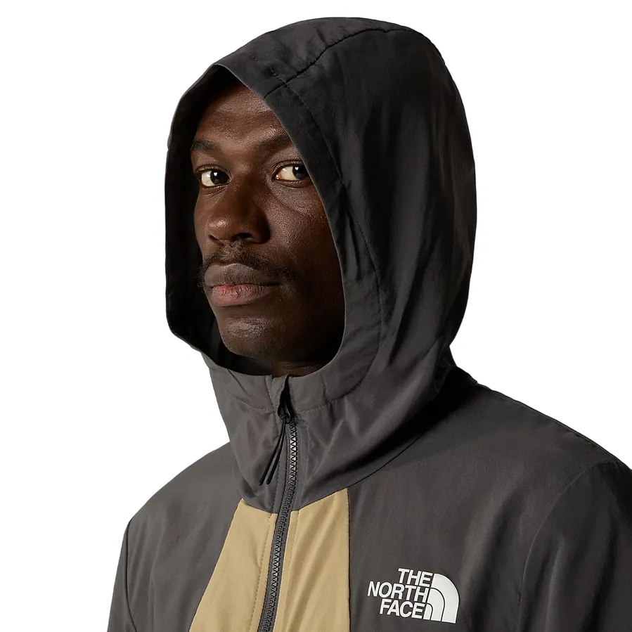 The North Face men's hooded windbreaker Track NF0A87J2WQO sand-anthracite