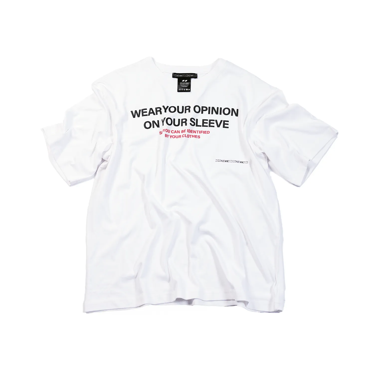'Wear your opinion' T-shirt (White)