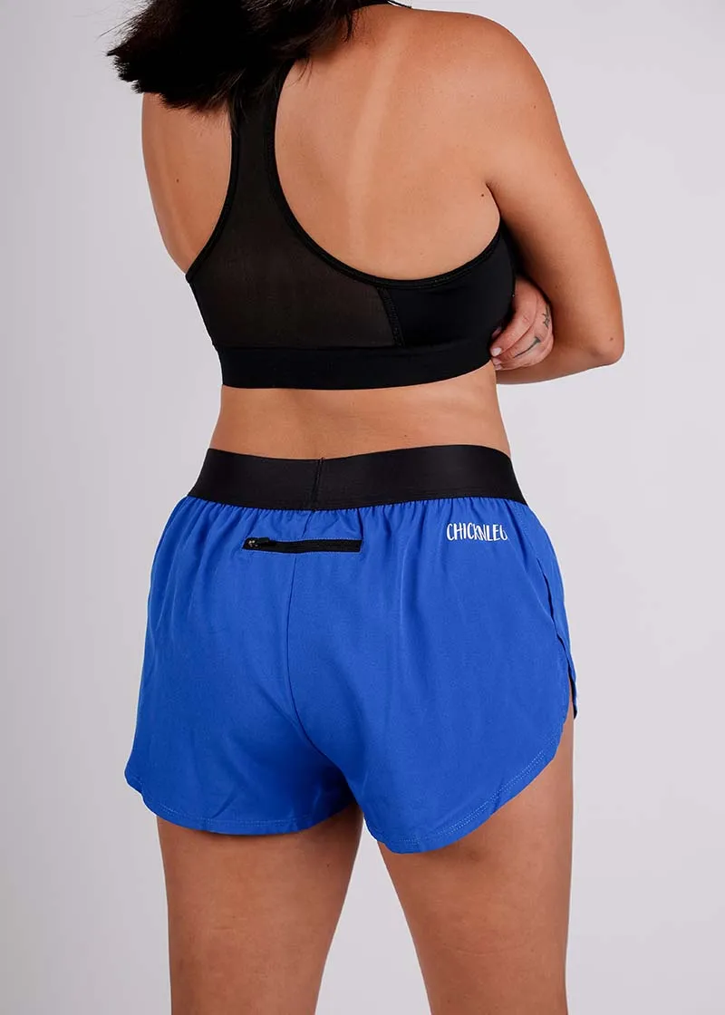 Women's Royal Blue 1.5" Split Shorts