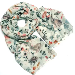 Wool Scarf- Mushroom Valley